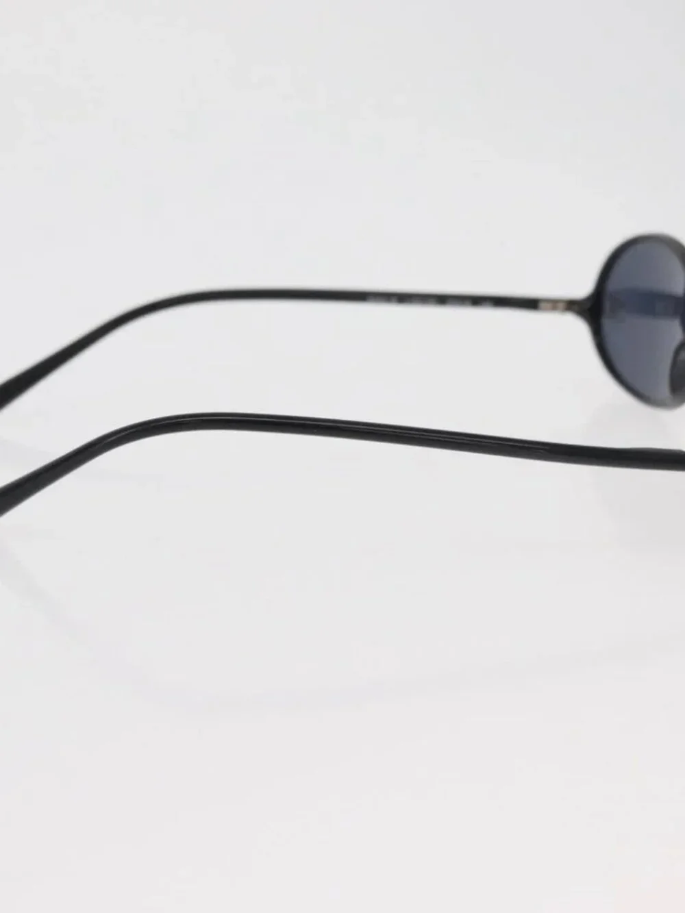 CHANEL COCO Mark Sunglasses plastic Black CC Auth 176084A